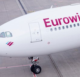 Airbus A330 von Eurowings: Mit drei dieser Jets soll es losgehen.
