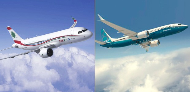 Airbus A320neo: 100,2 Millionen Dollar – Boeing B737MAX 8: 103,7 Millionen Dollar.
