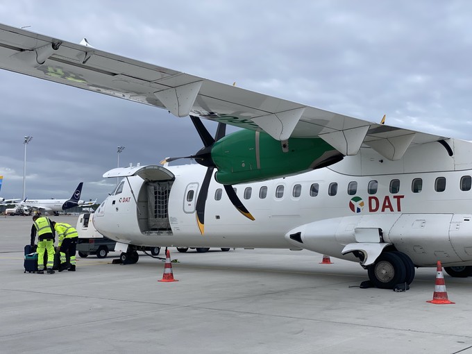 Ankunft in München: Die ATR ist hier eine echte Ausnahmeerscheinung.