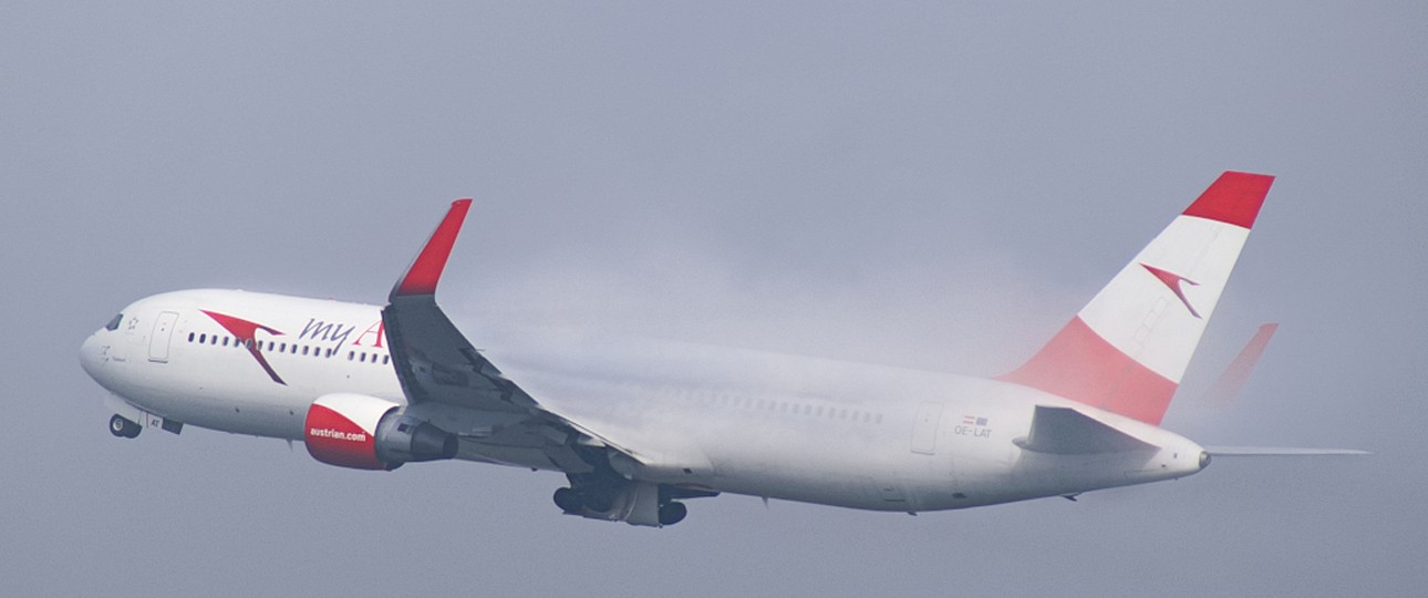 Boeing 767 mit dem Kennzeichen OE-LAT: Austrian verjüngt die Flotte.