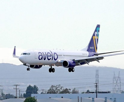 Flugzeug von Avelo Airlines: Drei haben diese Lackierung verloren.