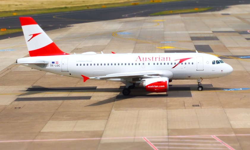 Jet von Austrian Airlines: Wenig unterwegs.