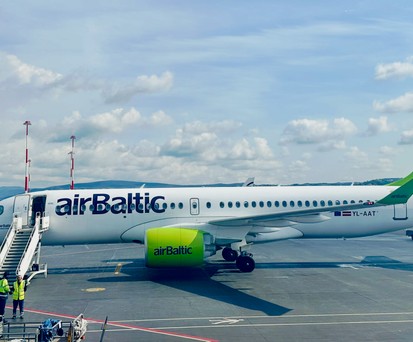 Airbus A220 von Air Baltic: Die Airline betreibt eine junge Einheitsflotte.