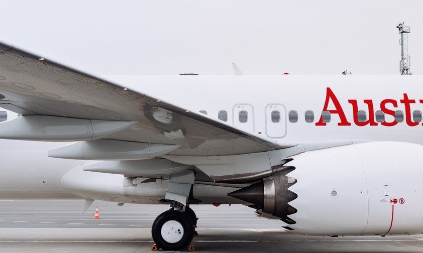 Boeing 737 Max in den Farben von AUA (Montage): Künftig eine Realität?
