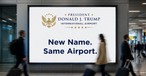 So wirbt der Flughafen für den Namenswechsel (Symbolbild): Der neue Name kommt nicht nur gut an.