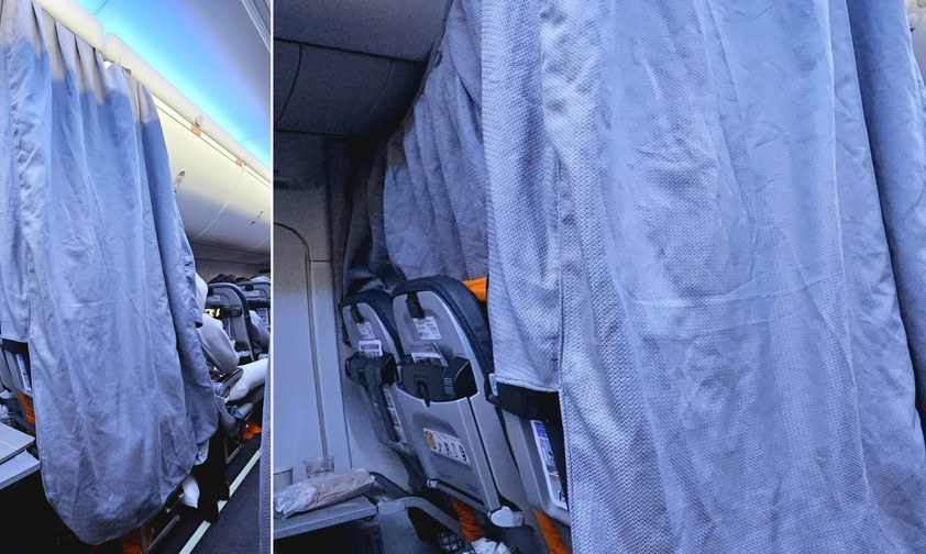 Der Crew Rest im Flugzeug von Gol (rechts etwas herangezoomt).