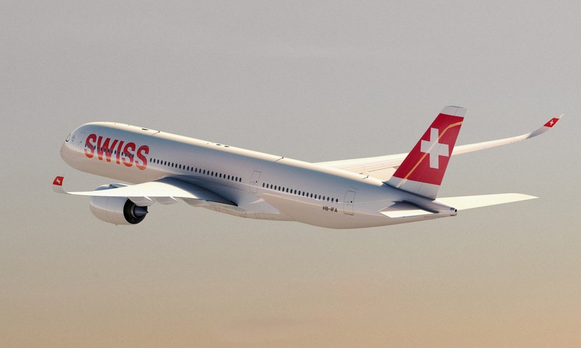 Airbus A350 von Swiss: Ein Flieger muss noch eine ganze Weile in Almaty bleiben. 