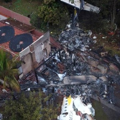Der Unglücksort: Das Wrack der ATR 72 von Voepass.