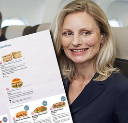 Passagierin von Swiss, Speisekarte: Wo wird der Service eingeführt?