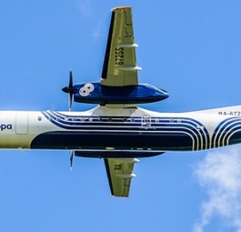 Dash 8 von Aurora Airlines: Es gab Ersatzteile aus den USA.