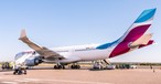 Flugzeug von Eurowings: Künftig längere Flugzeiten.