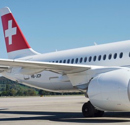 Triebwerke eines Airbus A220-300 von Swiss: Schon der dritte Vorfall.