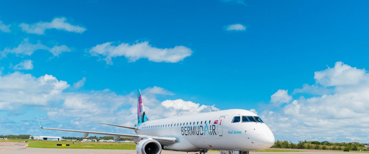 Embraer E-Jet von Bermudair: Die Fluggesellschaft setzt derzeit noch auf E175 und E190.