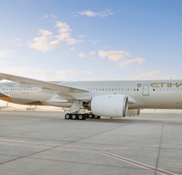 Airbus A350 von Etihad: Die Golfairline wächst bei den Destinationen  unfd Frequenzen.