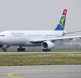 Airbus A330 von South African Airways: Nach Neustart deutlich kleiner.