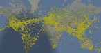 Weltweite Flüge: Flightradar und andere Flugverfolgungsdienste stellen sie dar.