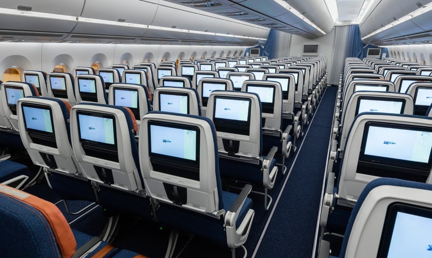 Airbus A350 von Aeroflot vor der Auslieferung: Da war noch alles in Ordnung.