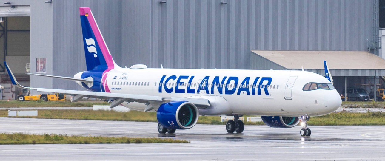 Der erste Airbus A321 LR für Icelandair: Der ...