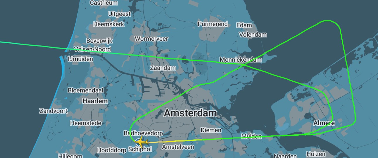 Der Flugverlauf vor der Landung: Problem mit den Flaps.