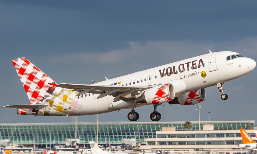 Airbus A319 von Volotea: Die Airline leidet unter den explodierten Treibstoffpreisen.