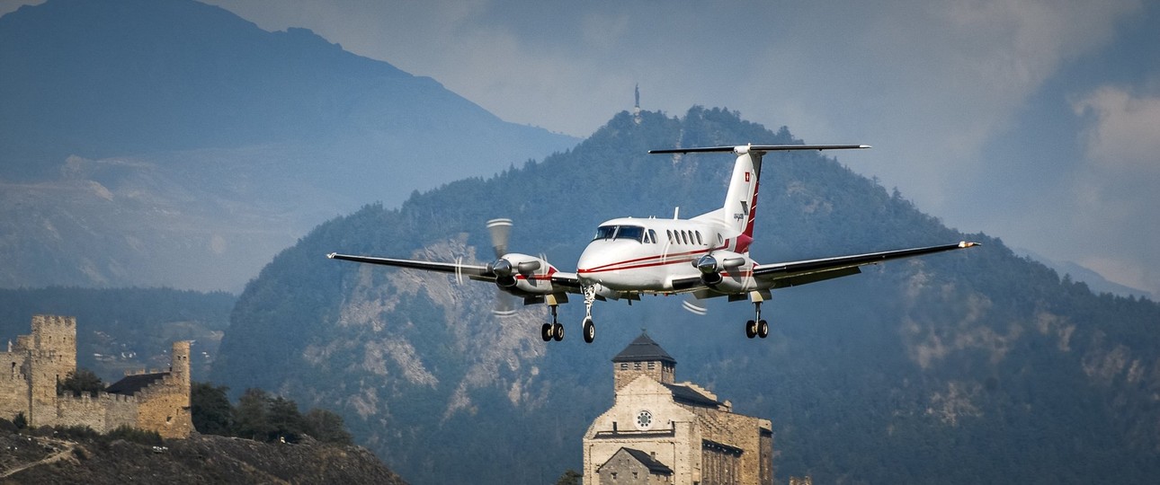 Beechcraft Super King Air 200 von Air Glaciers: Das Geschäft rentiert nicht mehr.