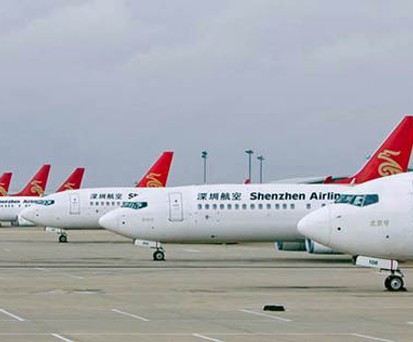 Flugzeuge von Shenzen Airlines: Die Flotte bekommt Zuwachs.