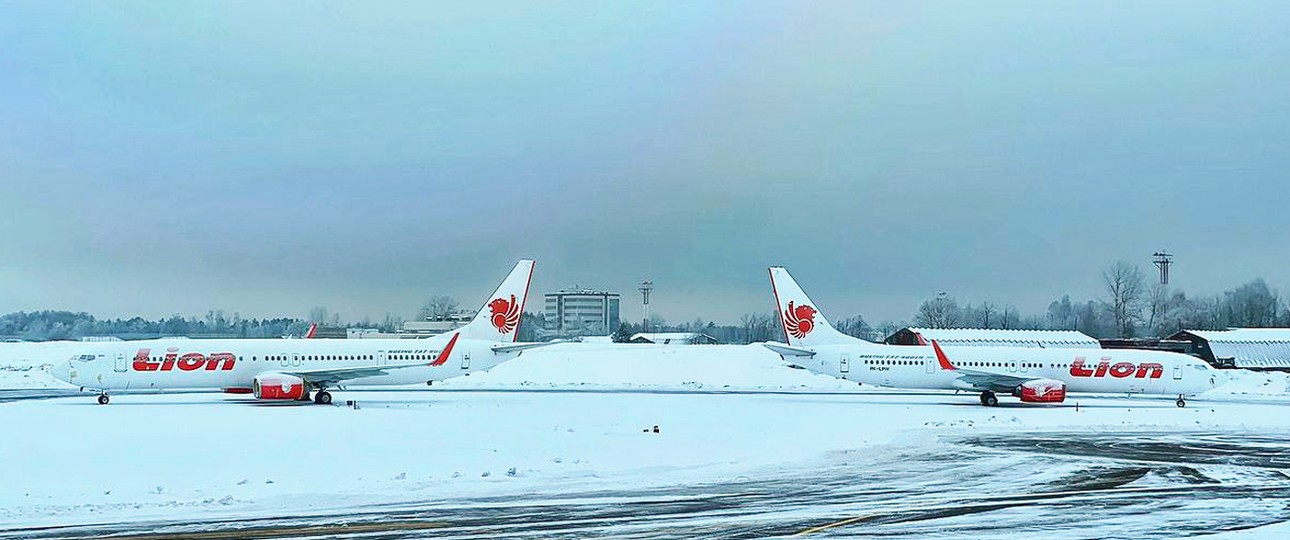 Boeing 737-900 in Lion-Air-Lackierung in Moskau: gehen an S7 Airlines.