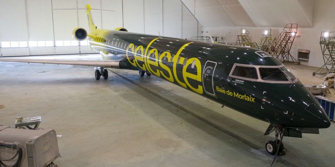 Die CRJ 1000 von Celeste: Die neue Fluggesellschaft will noch in diesem Jahr starten.