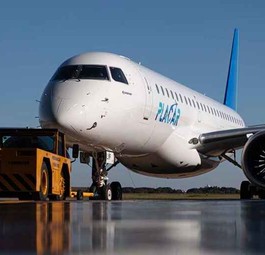 Die Embraer E190-E2 im Kleid von Placar Linhas Aéreas: Die Airline hat zwei Fluguzeuge mit einer wechselvollen Geschichte.
