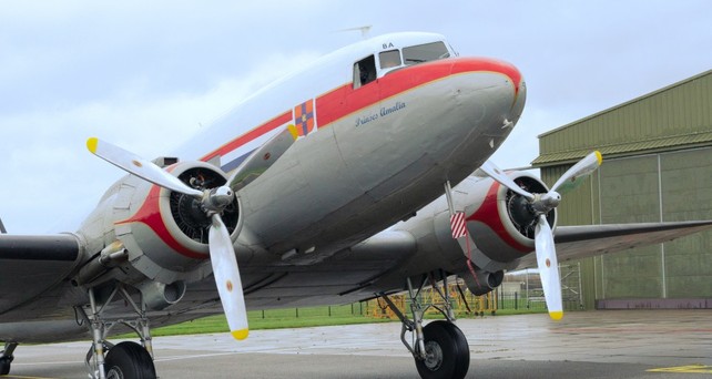 Die Douglas DC-3 in Lelystad: Sie bleibt für immer am Boden.