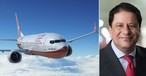 Boeing 737 Max 8 und DAE-Chef Firoz Tarapore: Hat Vertrauen in das Modell.