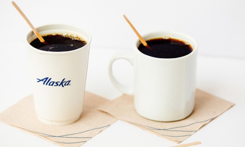 Rührstäbchen bei Alaska Airlines: Bald aus Holz.