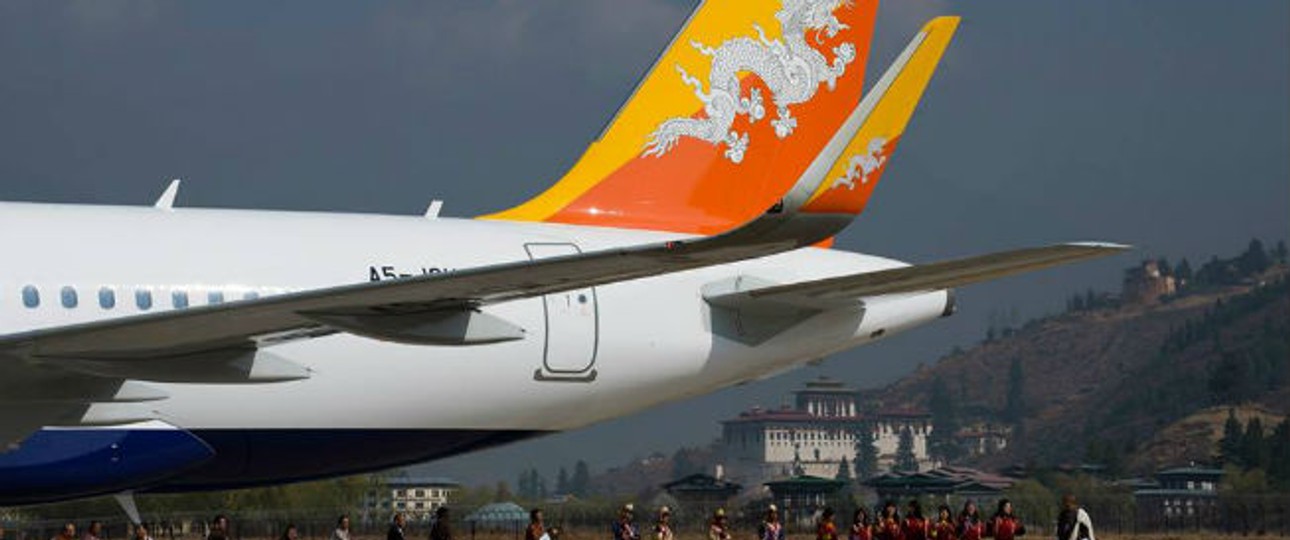 Airbus A319 von Druk Air: Der Reisende roch heftig.