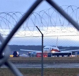 Die entführte Boeing 767 von Ethiopian in Genf: Alle Passagiere sind wohlauf.