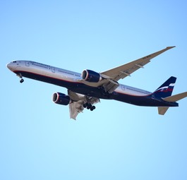Boeing 777-300ER of Aeroflot: Seats 402 passengers.
