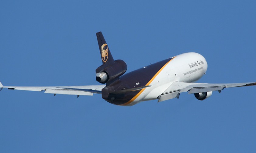 MD-11 von UPS: Alle müssen am Boden bleiben.