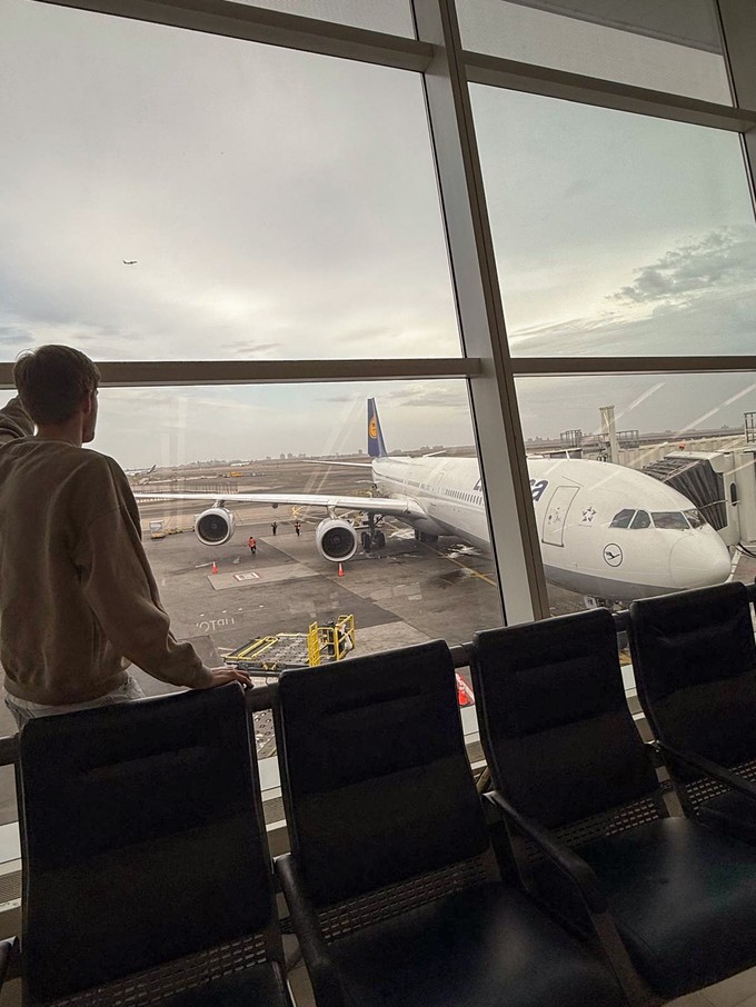 Der Blick vom Terminal aufs Gate.