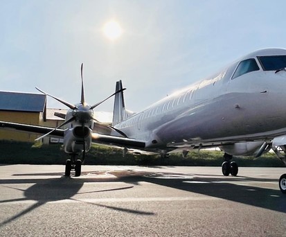 Eine Saab 2000 von Frost Air: Seit Mai hat die Airline ihr eigenes Air Operator Certificate.