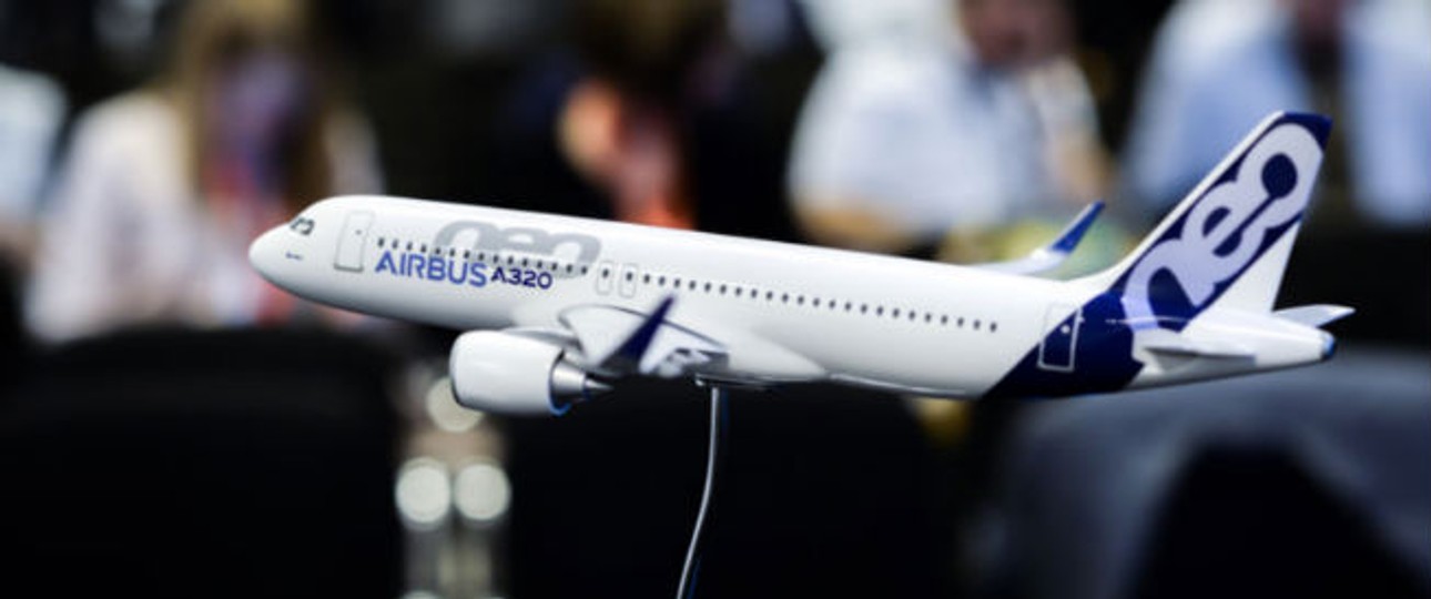 Modell eines Airbus A320 Neo: Probleme mit Triebwerken.