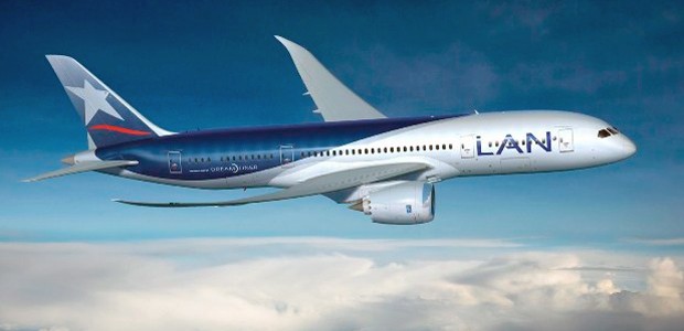 Dreamliner von LAN: Sollte nach Madrid.