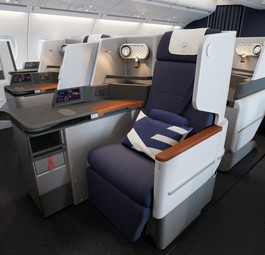 Neue Business-Sitze: So soll es bald in den Airbus A380 von Lufthansa aussehen.