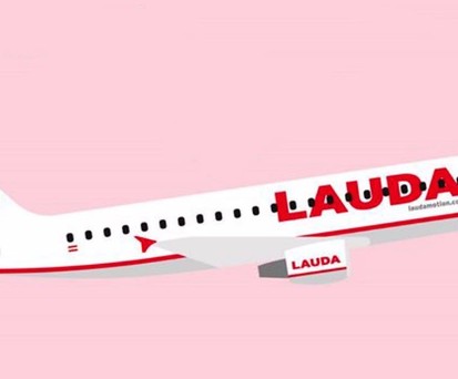 Drawing of a Lauda aircraft: The brand stays, the purpose is different.