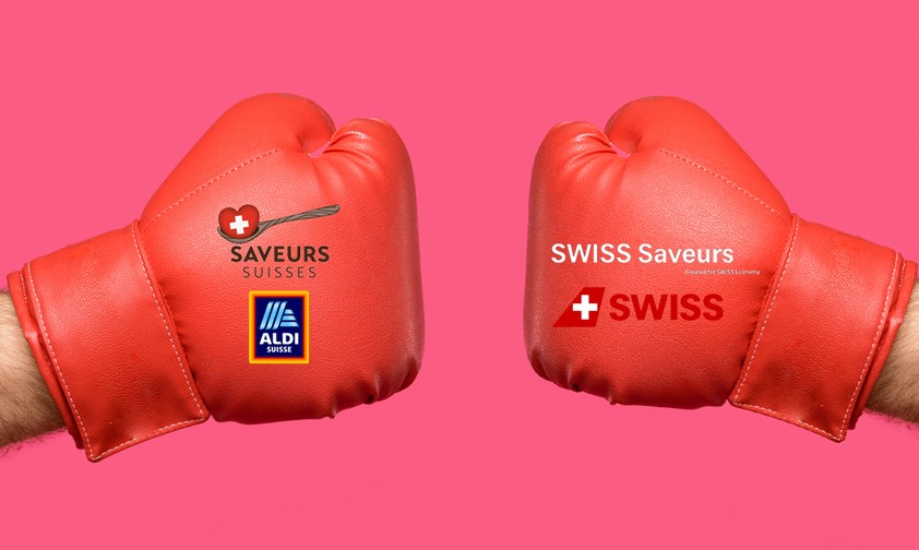 Aldi vs. Swiss: Zwei Marken, ein Klang.
