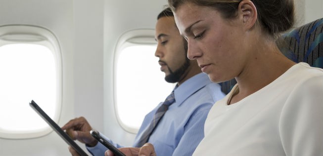 Geschäftsreisende: nur jeder 50. reist in der First Class.