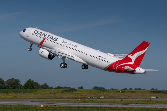 Airbus A321 XLR der australischen Qantas.