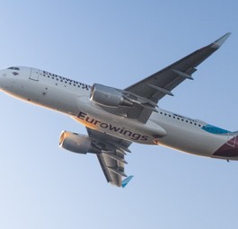 Airbus A320 von Eurowings: heikle Situation in Düsseldorf.