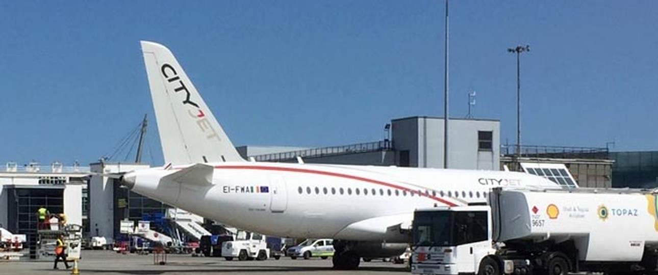 Sukhoi Superjet von City Jet: Derzeit fliegt ein Exemplar für Finnair.