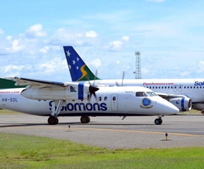 Flieger von Solomon Airlines: Für kurze Zeit blieb die Flotte am Boden.