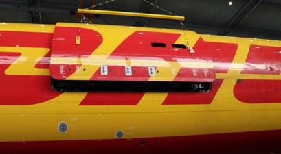 Frachttür nach dem Zwischenfall: Sie war nicht richtig geschlossen. 