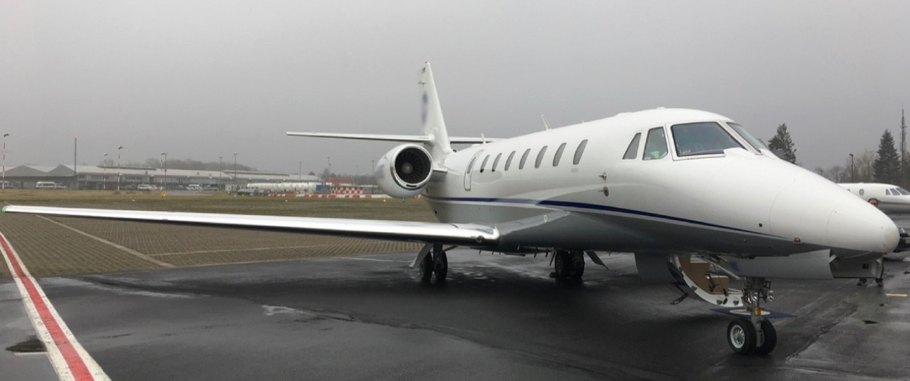 Businessjet am General Aviation Terminal in Düsseldorf: Neue Priorisierung.